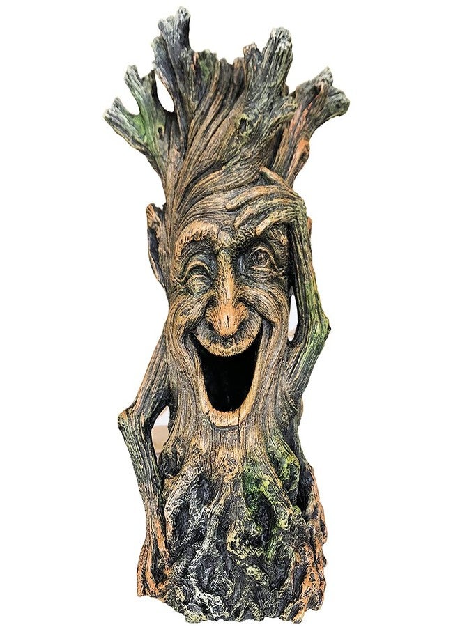 SLOCME Fish Tank Tree Trunk Decorations - Lifelike Hollow Tree Wood Ornament Resin Figurine, Fish Can Swim Through The Trunk Hole - Image 1